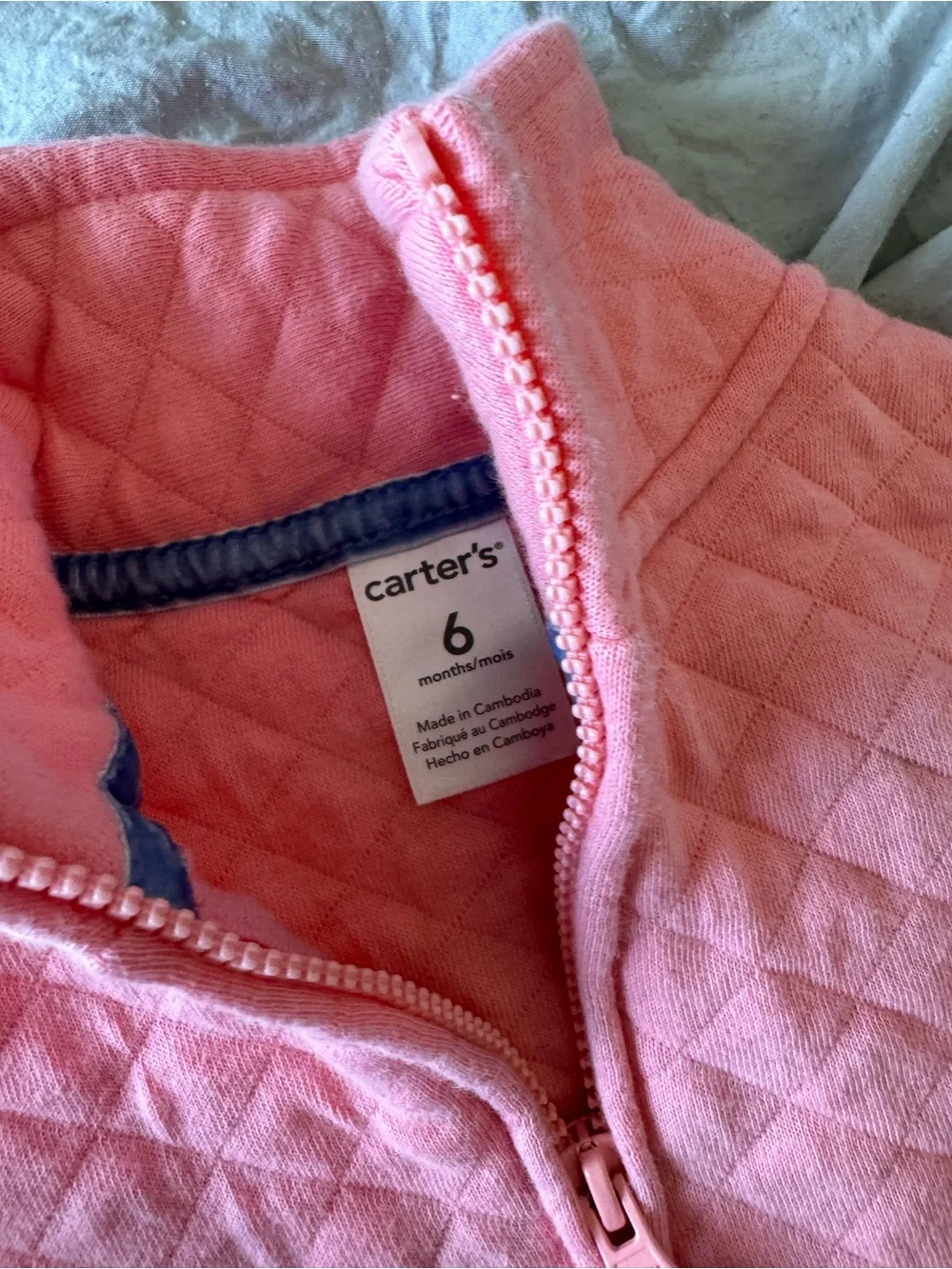 Carter's Pink Quilted Baby Vest